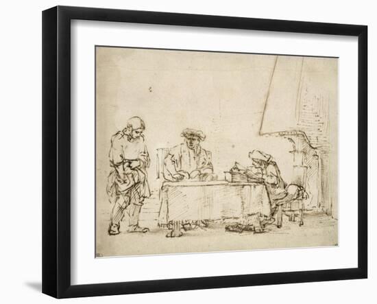 La Parabole des Talents-Rembrandt van Rijn-Framed Premium Giclee Print