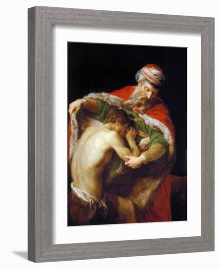 La Parabole Du Fils Prodigue - the Parable of the Prodigal Son - Pompeo Girolamo Batoni (1708-1787)-Pompeo Girolamo Batoni-Framed Giclee Print