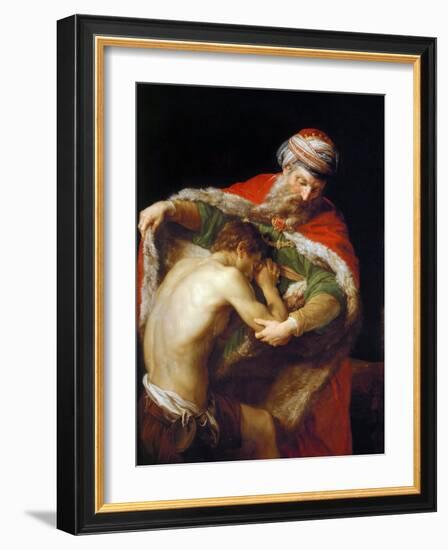 La Parabole Du Fils Prodigue - the Parable of the Prodigal Son - Pompeo Girolamo Batoni (1708-1787)-Pompeo Girolamo Batoni-Framed Giclee Print