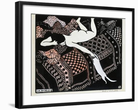 La Paresse, 1896-F?lix Vallotton-Framed Giclee Print