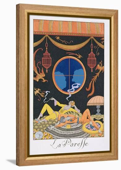 La Paresse, 1924-Georges Barbier-Framed Premier Image Canvas