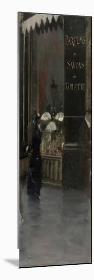 La parfumerie Violet (à l'angle du Boulevard des Capucines et de la rue Scribe)-Giuseppe De Nittis-Mounted Giclee Print