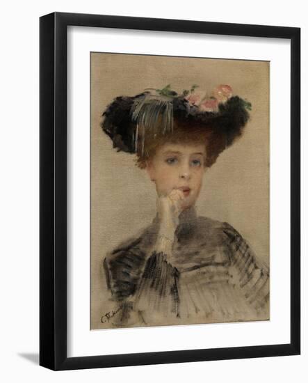 La Parisienne, 1902-Konstantin Yegorovich Makovsky-Framed Giclee Print