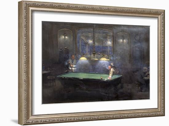 La Partie de billard-Jean Béraud-Framed Giclee Print