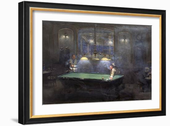 La Partie de billard-Jean Béraud-Framed Giclee Print