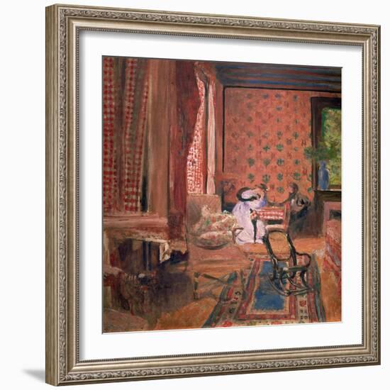 La Partie des Dames (The Board Game), c. 1905-10-Edouard Vuillard-Framed Giclee Print