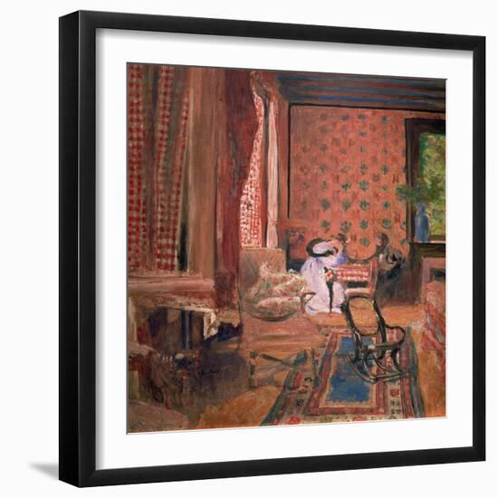 La Partie des Dames (The Board Game), c. 1905-10-Edouard Vuillard-Framed Giclee Print