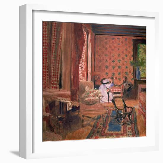 La Partie des Dames (The Board Game), c. 1905-10-Edouard Vuillard-Framed Giclee Print