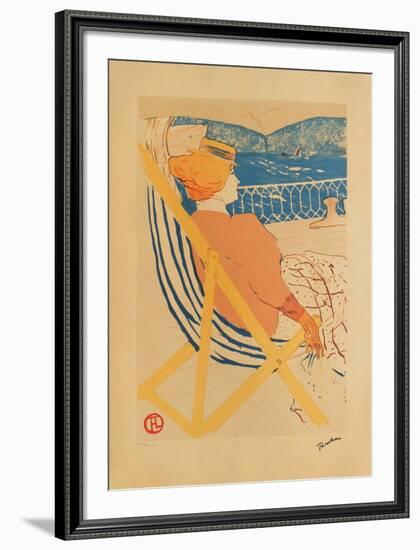 La passagère du 54 I-Henri de Toulouse-Lautrec-Framed Collectable Print