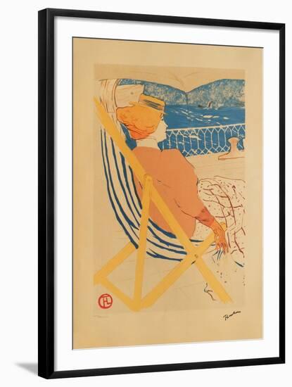 La passagère du 54 I-Henri de Toulouse-Lautrec-Framed Collectable Print