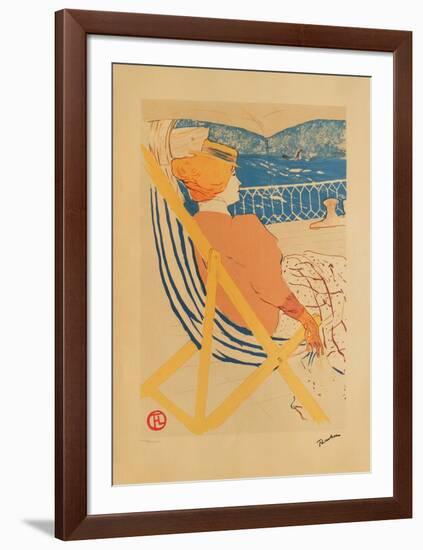 La passagère du 54 I-Henri de Toulouse-Lautrec-Framed Collectable Print