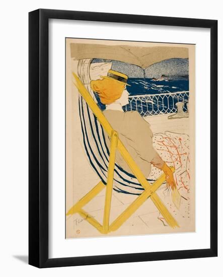 La Passagère Du 54; Promenade En Yacht 1895-Henri de Toulouse-Lautrec-Framed Art Print