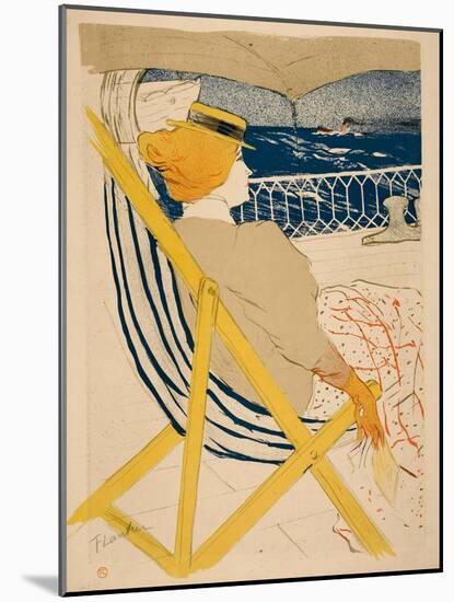 La Passagère Du 54; Promenade En Yacht 1895-Henri de Toulouse-Lautrec-Mounted Art Print