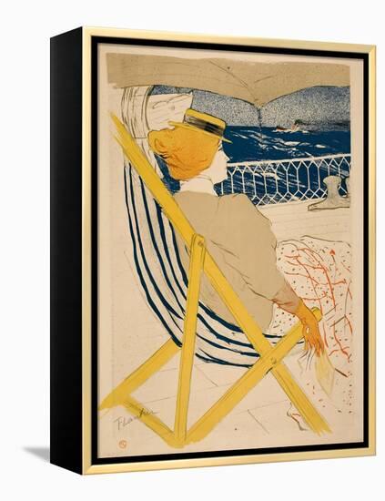 La Passagère Du 54; Promenade En Yacht 1895-Henri de Toulouse-Lautrec-Framed Stretched Canvas