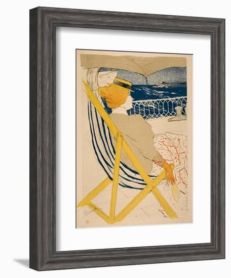 La Passagère Du 54; Promenade En Yacht 1895-Henri de Toulouse-Lautrec-Framed Art Print