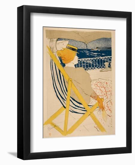 La Passagère Du 54; Promenade En Yacht 1895-Henri de Toulouse-Lautrec-Framed Art Print