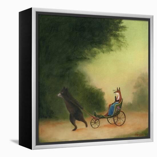 La Passeggiata of the Lady Dowager-DD McInnes-Framed Stretched Canvas