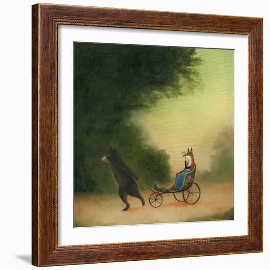 La Passeggiata of the Lady Dowager-DD McInnes-Framed Premium Giclee Print