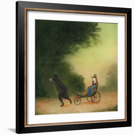 La Passeggiata of the Lady Dowager-DD McInnes-Framed Art Print