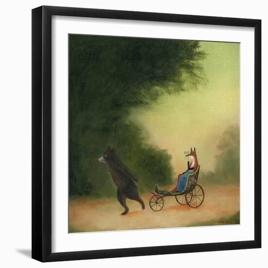 La Passeggiata of the Lady Dowager-DD McInnes-Framed Art Print