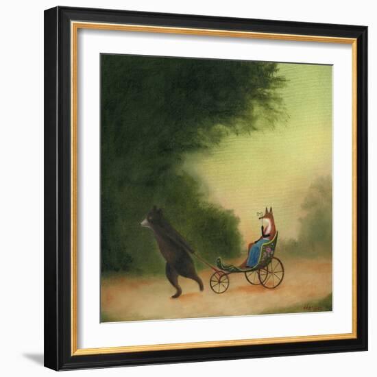 La Passeggiata of the Lady Dowager-DD McInnes-Framed Art Print