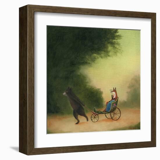 La Passeggiata of the Lady Dowager-DD McInnes-Framed Art Print