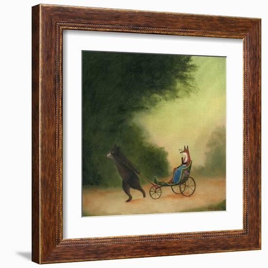 La Passeggiata of the Lady Dowager-DD McInnes-Framed Art Print