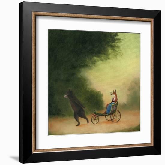 La Passeggiata of the Lady Dowager-DD McInnes-Framed Art Print