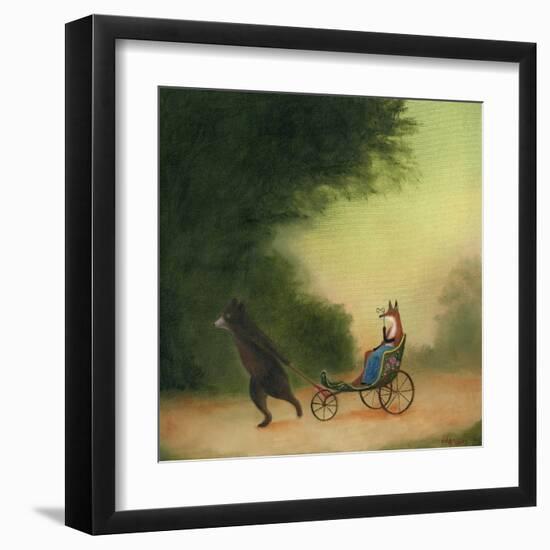 La Passeggiata of the Lady Dowager-DD McInnes-Framed Art Print