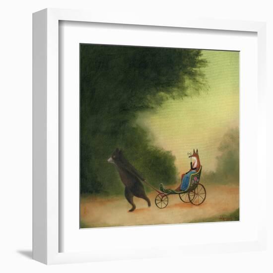 La Passeggiata of the Lady Dowager-DD McInnes-Framed Art Print