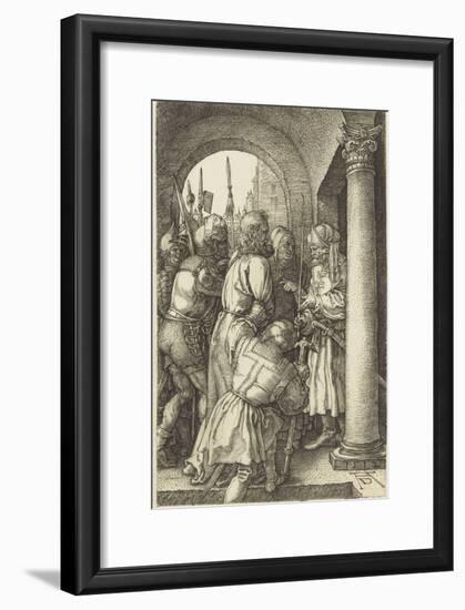 La Passion du Christ (1507-1513). Le Christ devant Pilate-Albrecht Dürer-Framed Giclee Print