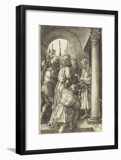 La Passion du Christ (1507-1513). Le Christ devant Pilate-Albrecht Dürer-Framed Giclee Print