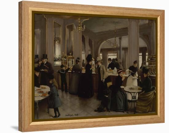 La Pâtisserie Gloppe, avenue des Champs-Elysées-Jean Béraud-Framed Premier Image Canvas