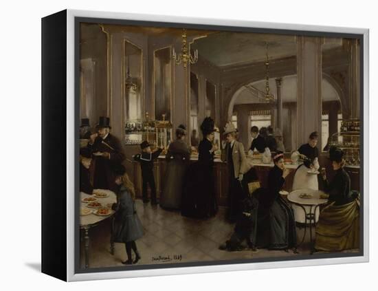 La Pâtisserie Gloppe, avenue des Champs-Elysées-Jean Béraud-Framed Premier Image Canvas