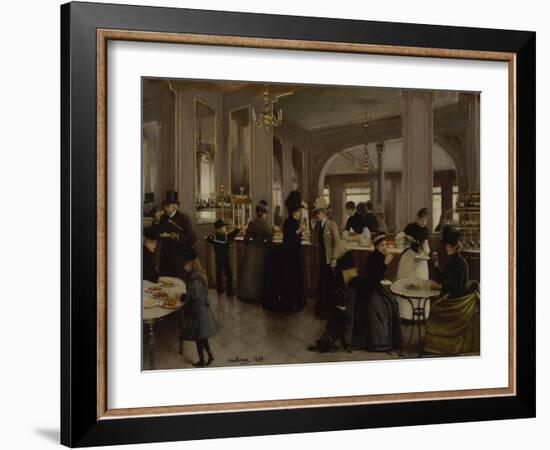 La Pâtisserie Gloppe, avenue des Champs-Elysées-Jean Béraud-Framed Giclee Print