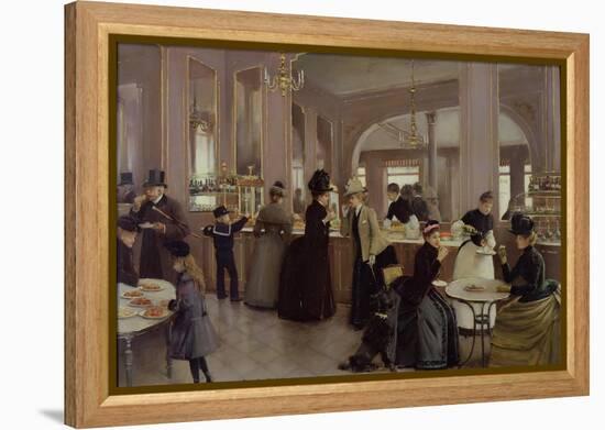 La Patisserie Gloppe, Champs Elysees, Paris, 1889-Jean Béraud-Framed Premier Image Canvas