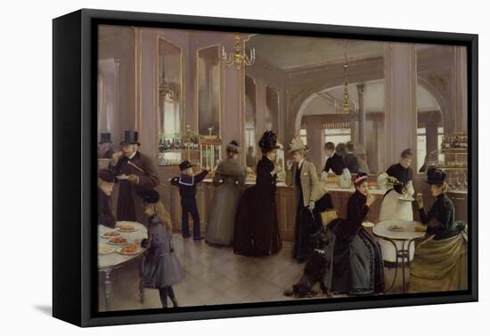 La Patisserie Gloppe, Champs Elysees, Paris, 1889-Jean Béraud-Framed Premier Image Canvas