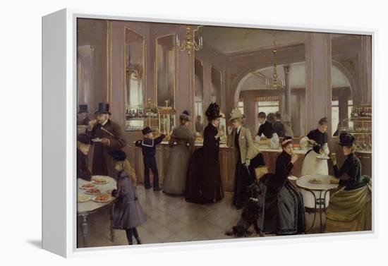 La Patisserie Gloppe, Champs Elysees, Paris, 1889-Jean Béraud-Framed Premier Image Canvas