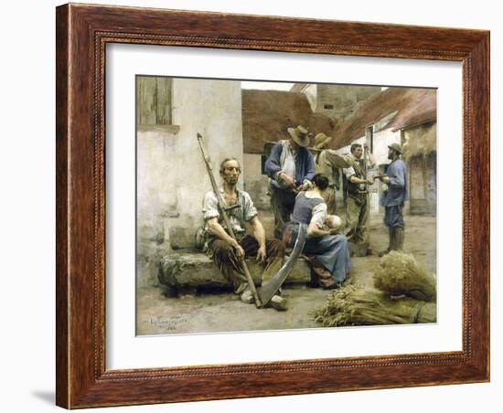 La paye des moissonneurs-Léon Lhermitte-Framed Giclee Print