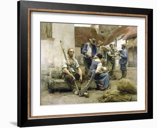 La paye des moissonneurs-Léon Lhermitte-Framed Giclee Print