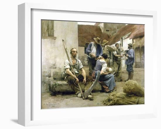 La paye des moissonneurs-Léon Lhermitte-Framed Giclee Print