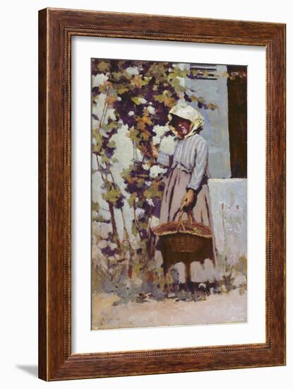 La Paysanne a Grez-Arthur Melville-Framed Giclee Print