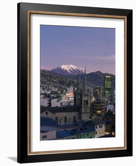 La Paz and Mount Illampu, Bolivia, South America-Charles Bowman-Framed Photographic Print