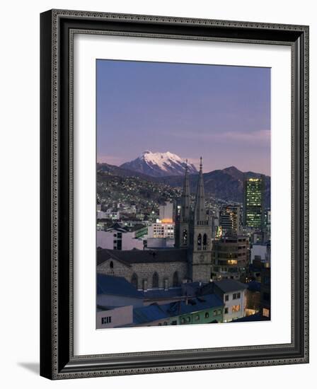 La Paz and Mount Illampu, Bolivia, South America-Charles Bowman-Framed Photographic Print