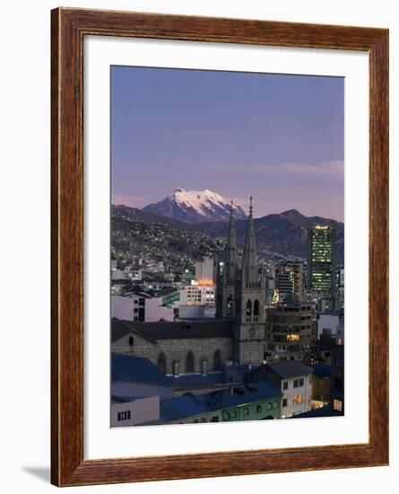 La Paz and Mount Illampu, Bolivia, South America-Charles Bowman-Framed Photographic Print