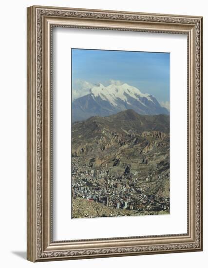 La Paz, Bolivia. Cityscape from El Alto viewpoint in La Paz, Bolivia.-Anthony Asael-Framed Photographic Print