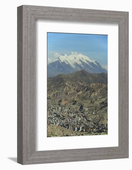 La Paz, Bolivia. Cityscape from El Alto viewpoint in La Paz, Bolivia.-Anthony Asael-Framed Photographic Print