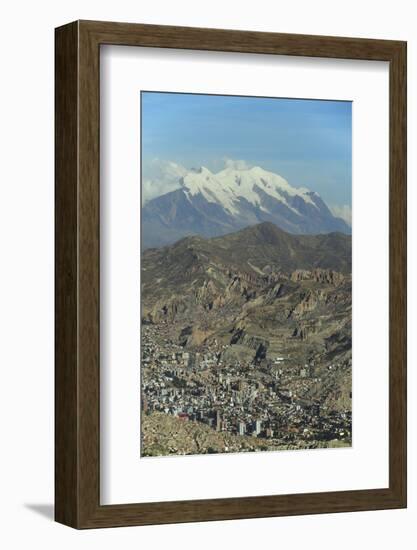 La Paz, Bolivia. Cityscape from El Alto viewpoint in La Paz, Bolivia.-Anthony Asael-Framed Photographic Print