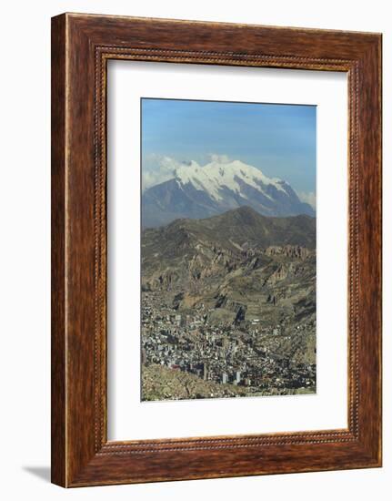 La Paz, Bolivia. Cityscape from El Alto viewpoint in La Paz, Bolivia.-Anthony Asael-Framed Photographic Print