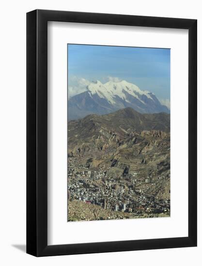 La Paz, Bolivia. Cityscape from El Alto viewpoint in La Paz, Bolivia.-Anthony Asael-Framed Photographic Print